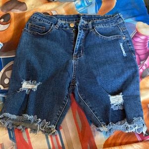 Thigh high shorts, stretchy